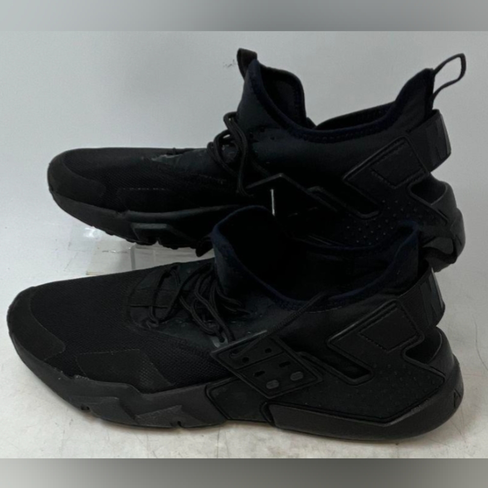 Nike Air Huarache Drift Black Lace-Up Sneakers Men's Size 10.5 MSRP $160 - Picture 6 of 10